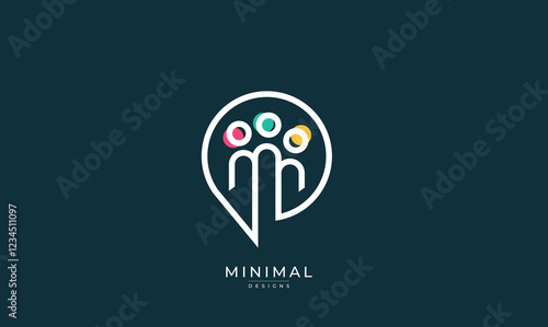 Diversity Chat design logo, people talking family together human unity chat bubble logo vector icon