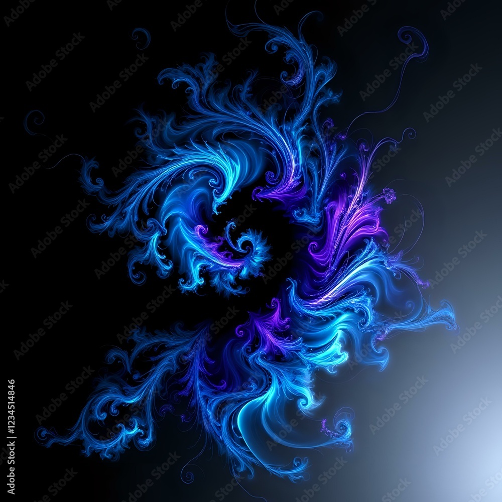 Fototapeta premium Cosmic Vortex: Hypnotic Mandelbrot Fractal Art