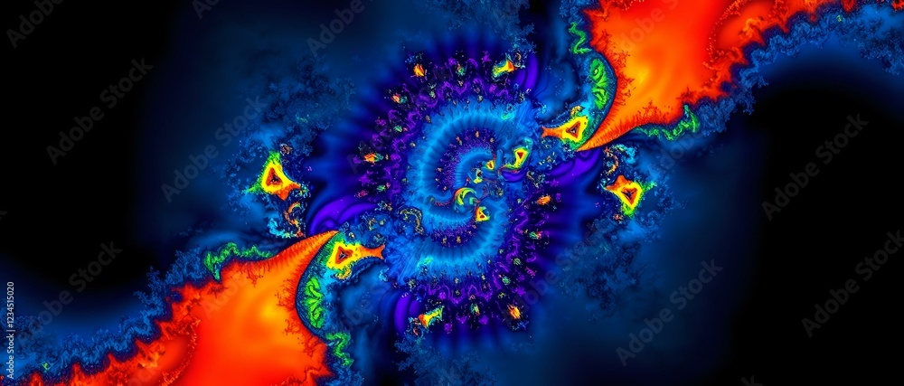 custom made wallpaper toronto digitalVibrant Mandelbrot Set Fractal Wallpaper