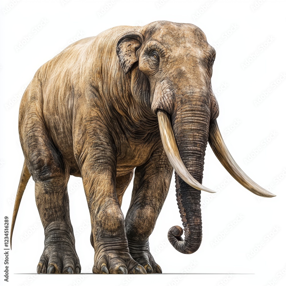 Fototapeta premium Majestic Elephant Walking Gracefully in Natural Habitat Displaying Strength and Beauty of Wildlife in Full Color