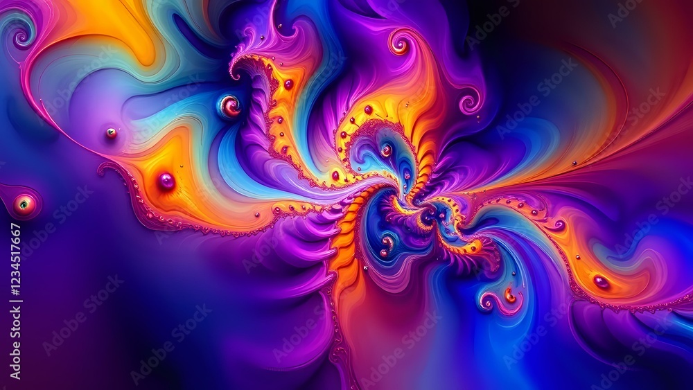 Vibrant Fractal Geometry Art - Mesmerizing Abstract Wallpaper Vibrant Fractal Geometry Art - Mesmerizing Abstract Wallpaper