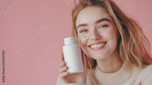 Girl with product mockup