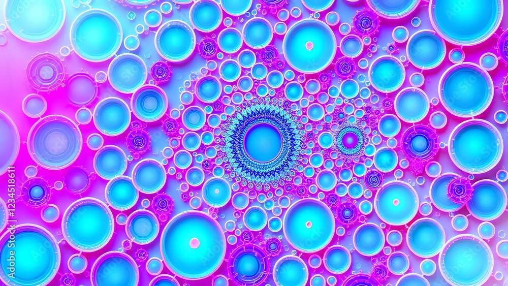 Mesmerizing Apollonian Gasket Pattern - Blue Fractal Wallpaper Mesmerizing Apollonian Gasket Pattern - Blue Fractal Wallpaper
