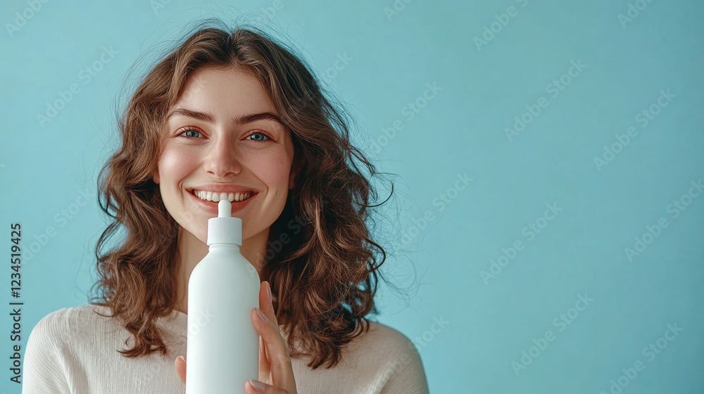 Girl with product mockup