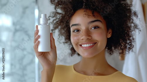 Girl with product mockup