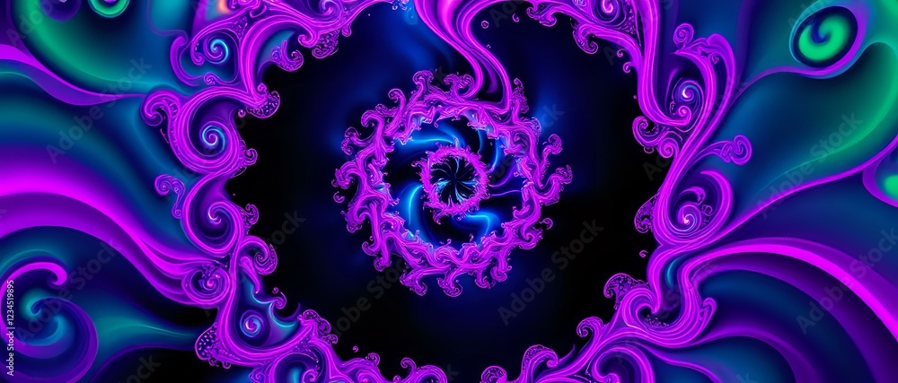 Vibrant Spiral Odyssey - Futuristic Abstract Wallpaper Vibrant Spiral Odyssey - Futuristic Abstract Wallpaper
