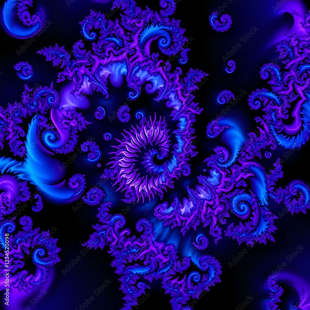 Vibrant Purple Spiral Fractal Wallpaper Vibrant Purple Spiral Fractal Wallpaper