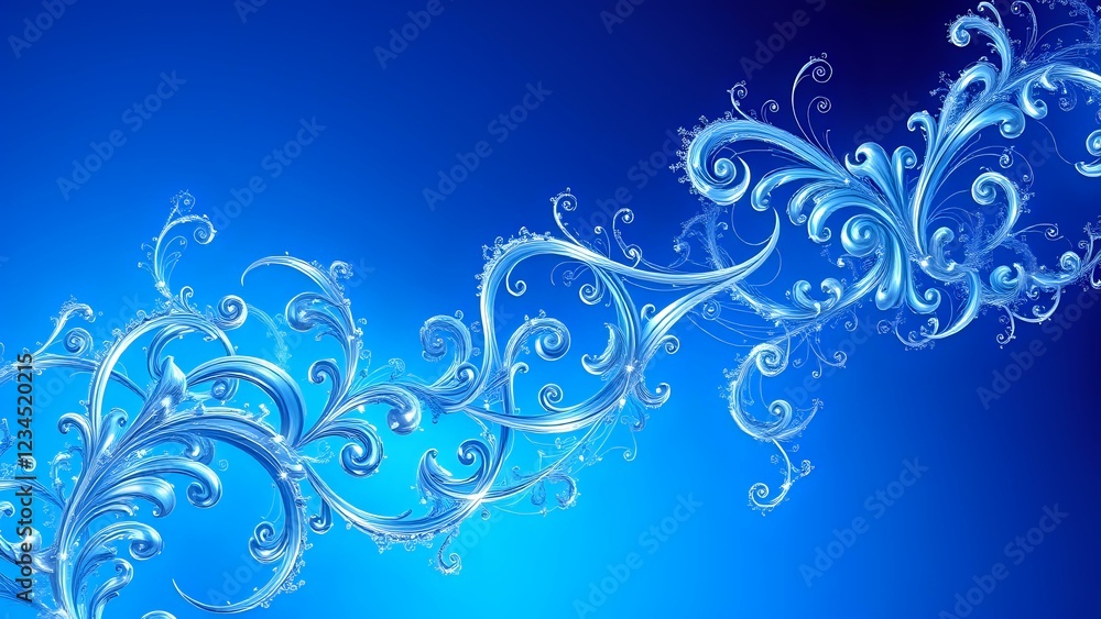 Cosmic Fractal Odyssey - Vibrant Blue Galaxy Wallpaper Cosmic Fractal Odyssey - Vibrant Blue Galaxy Wallpaper