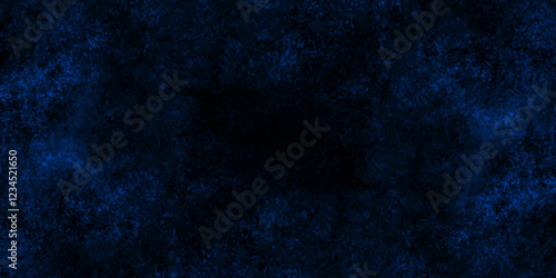 Abstract blue wall grunge background, Nebules blue texture decorative Venetian stucco for backgrounds, deep shiny blue and black dreamlike abstract fantasy under water background, dark blue concrete.