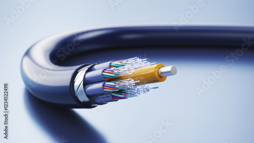 Photography Optical fiber cable - Optical fiber technology concept