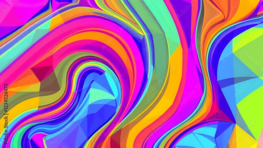 Vibrant Abstract Art for Modern Wallpaper Vibrant Abstract Art for Modern Wallpaper