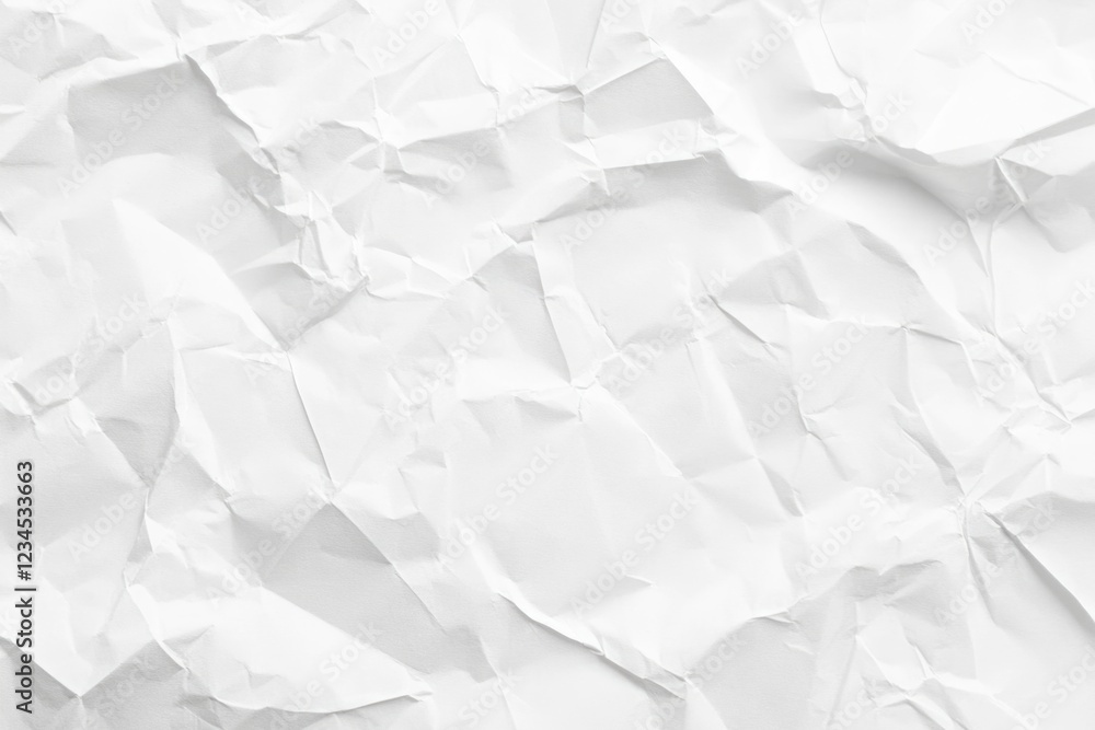 White crumpled paper texture background White crumpled paper texture background