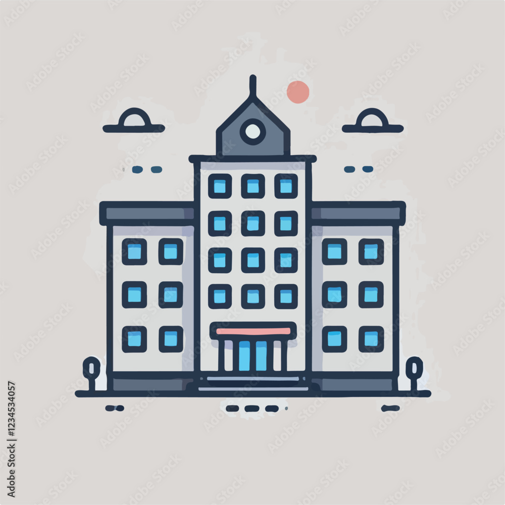 Obraz premium The towering magnificent buildings