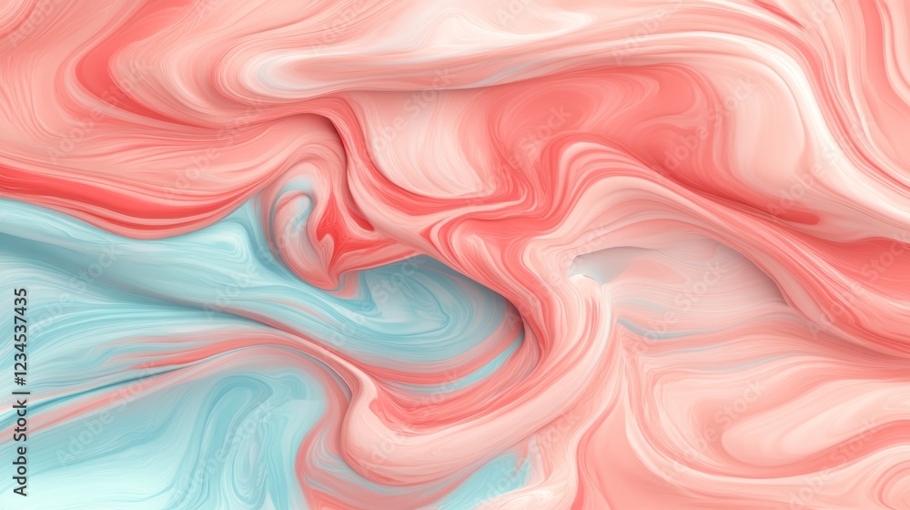 Obraz premium Pink, blue liquid swirl abstract background texture