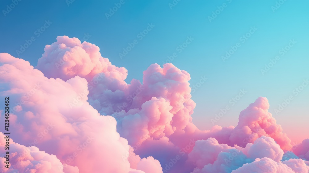 Ethereal Pink and Blue Clouds at Sunrise, Creating a Dreamy Sky Background Ideal for Calm and Serene Artistic Projects and Nature-Inspired Designs Ethereal Pink and Blue Clouds at Sunrise, Creating a Dreamy Sky Background Ideal for Calm and Serene Artistic Projects and Nature-Inspired Designs