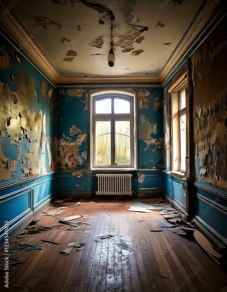 empty room in an old house in need of refurbishment