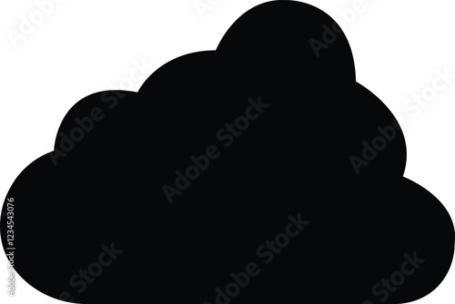  Cloud icon in flat trendy web icon. Clouds symbol for your web site design, logo, app, UI shapes design . Data technology icon.