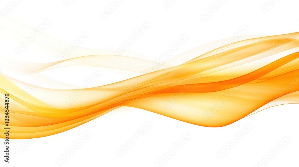 Orange wave abstract design, flowing, white background, website header Orange wave abstract design, flowing, white background, website header