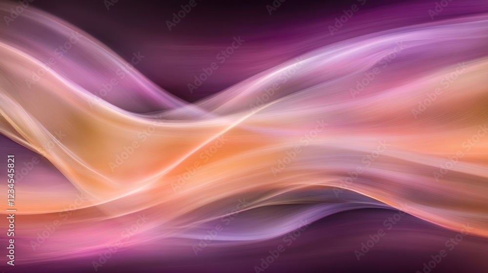 Abstract swirling light waves, dark background, design element Abstract swirling light waves, dark background, design element
