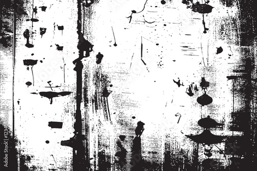 The grunge texture is covered with layers of cracks, scratches and chips. Vector illustration background.