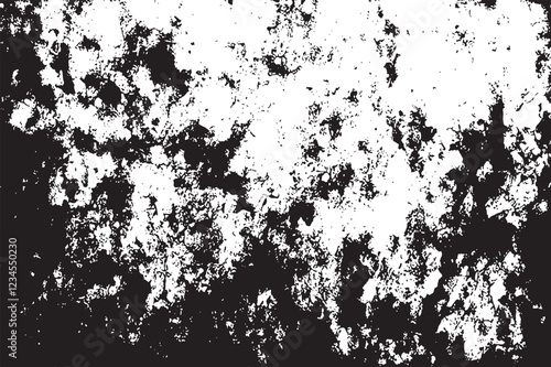 The grunge texture is covered with layers of cracks, scratches and chips. Vector illustration background.