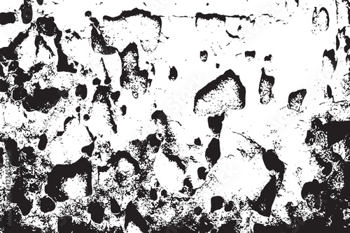 The grunge texture is covered with layers of cracks, scratches and chips. Vector illustration background.