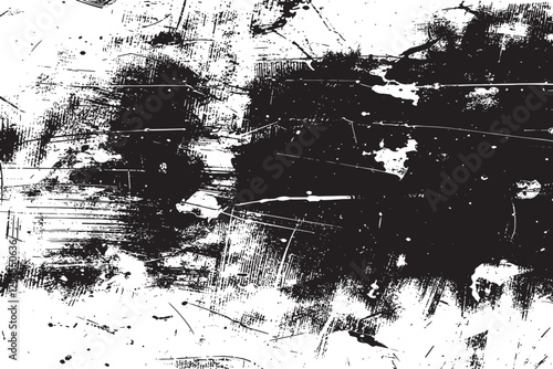 The grunge texture is covered with layers of cracks, scratches and chips. Vector illustration background.