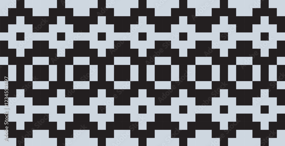 Fototapeta premium Geometric pattern. Black and gray pattern for web page, texture, paper, poster, fabric, textile. Raster copy of a vector file.