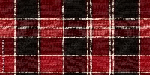 Red and Black Plaid Texture