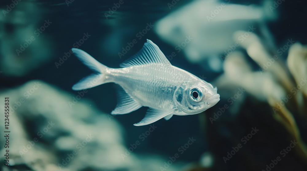 Naklejka premium fish in aquarium