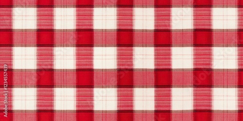 Red and White Gingham Check...