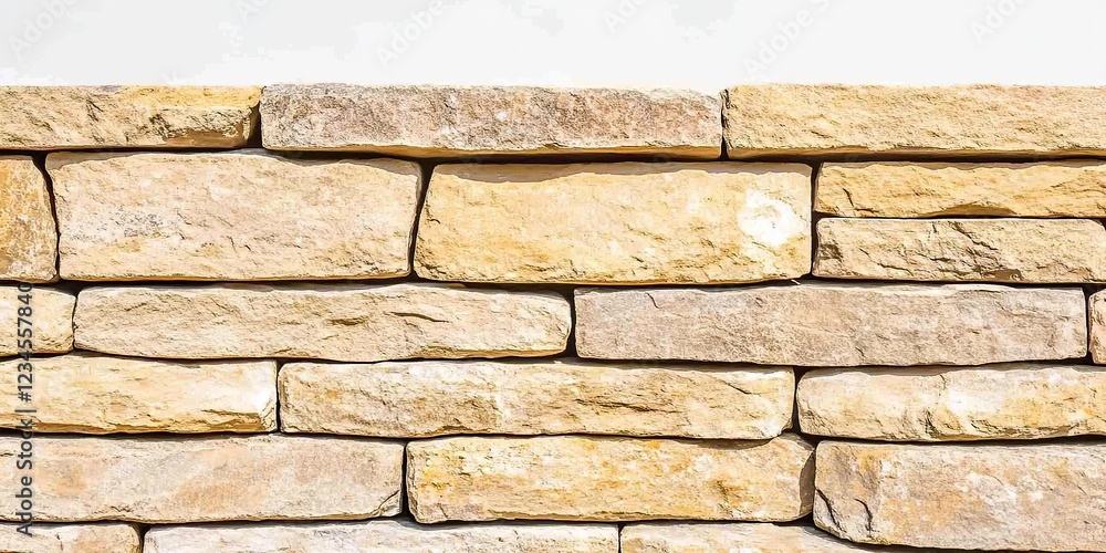 Obraz premium Rustic Stone Wall: A close-up shot of a beautifully textured and weathered stone wall, showcasing the natural beauty and durability of this timeless building material.
