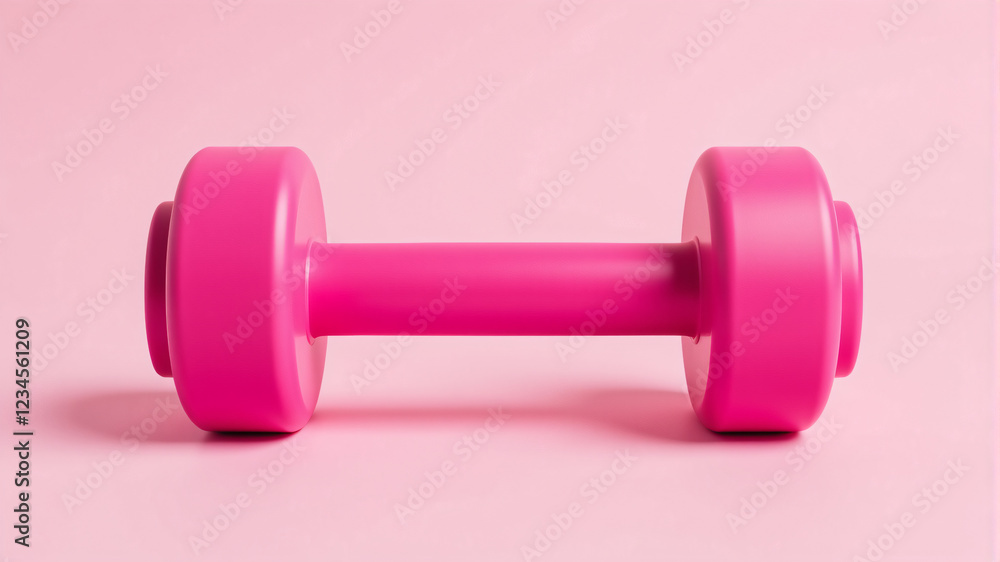 Vibrant Pink Dumbbell for Home Workouts Vibrant Pink Dumbbell for Home Workouts
