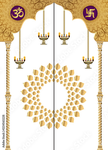 Temple Arch for god pooja room decoration 