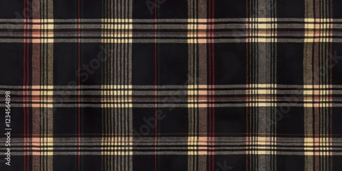 Dark Plaid Texture: Elegant...