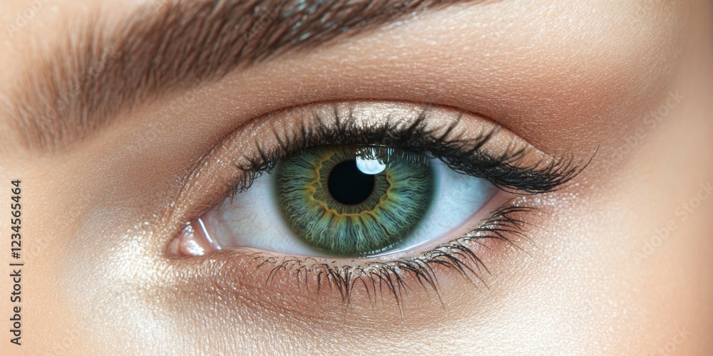 Fototapeta premium Green Eye Close-Up