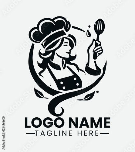 Chef Logo Design, Cook Logo Design, Culinary Logo, Kitchen Logo, Restaurant Logo