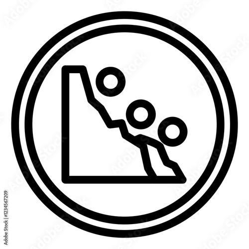 Falling Rocks Icon