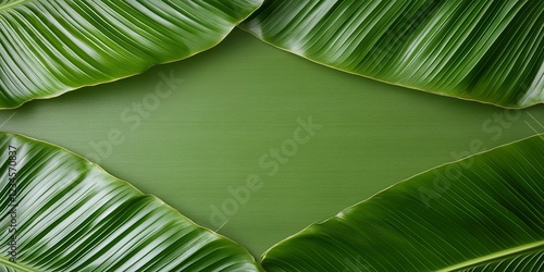 Tropical Leaf Frame: A lush...