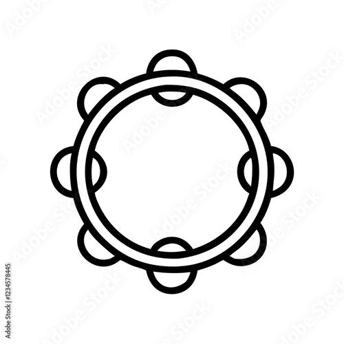 tambourine icon design