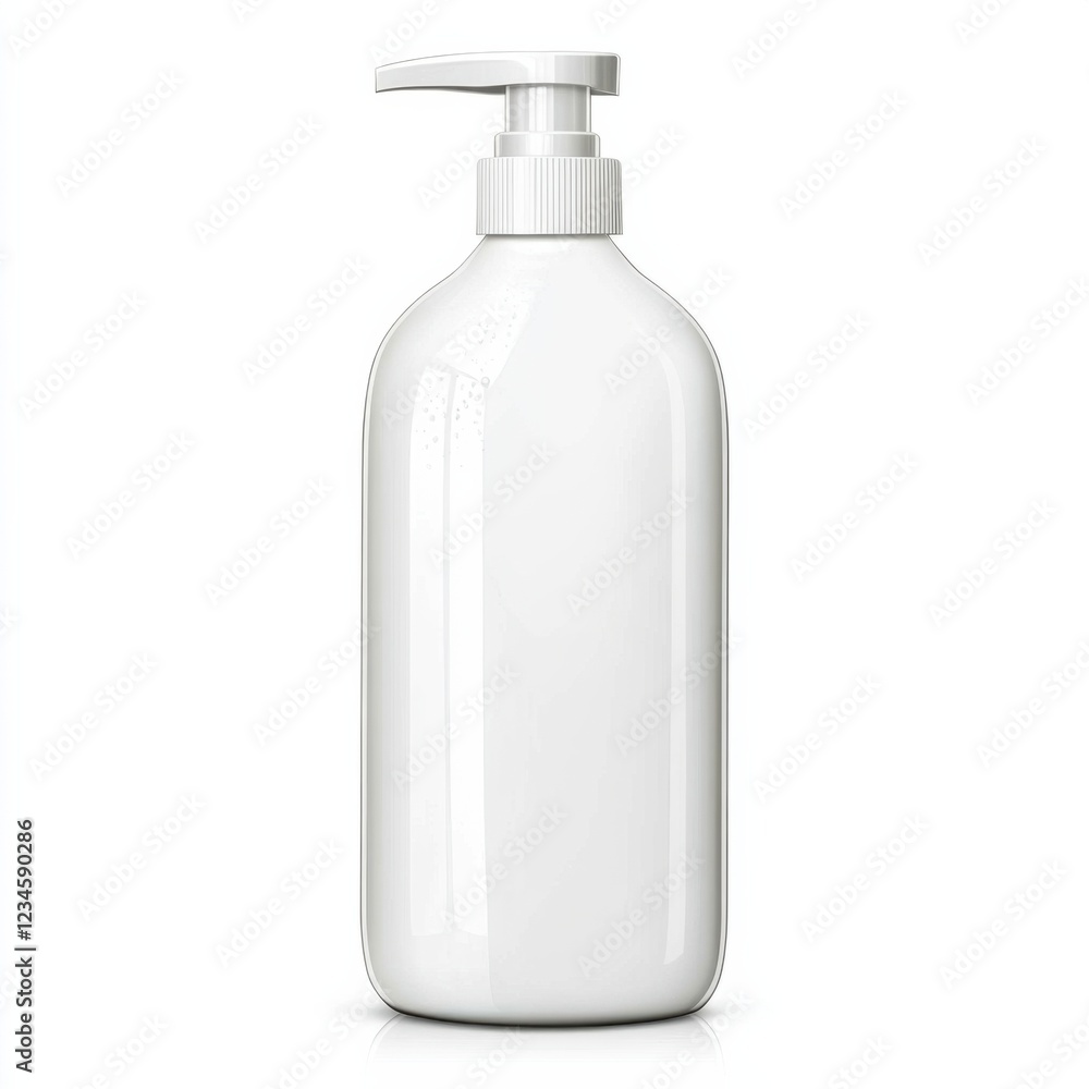 Bottle of Shampoo Isolated on White Background Bottle of Shampoo Isolated on White Background