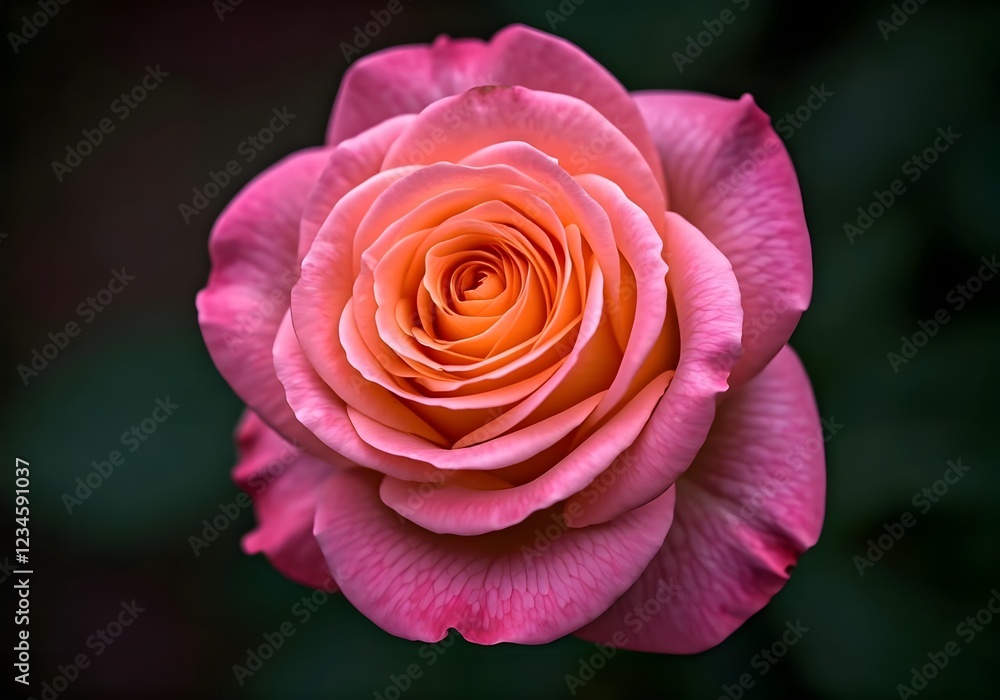 Pink rose close up isolated on the black background Pink rose close up isolated on the black background