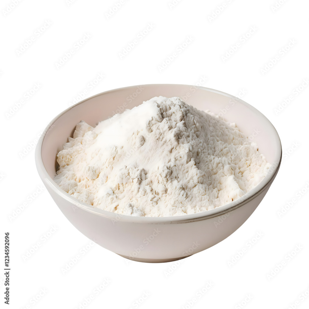 bowl of flour isolated on transparent background bowl of flour isolated on transparent background