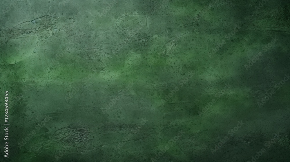 Obraz premium Dark Green Concrete Wall Background with Textured Surface Ideal for Various Design Applications and Creative Projects