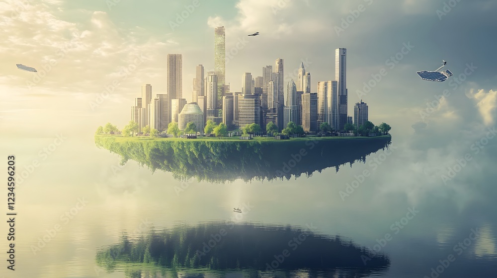 Fototapeta premium Floating City