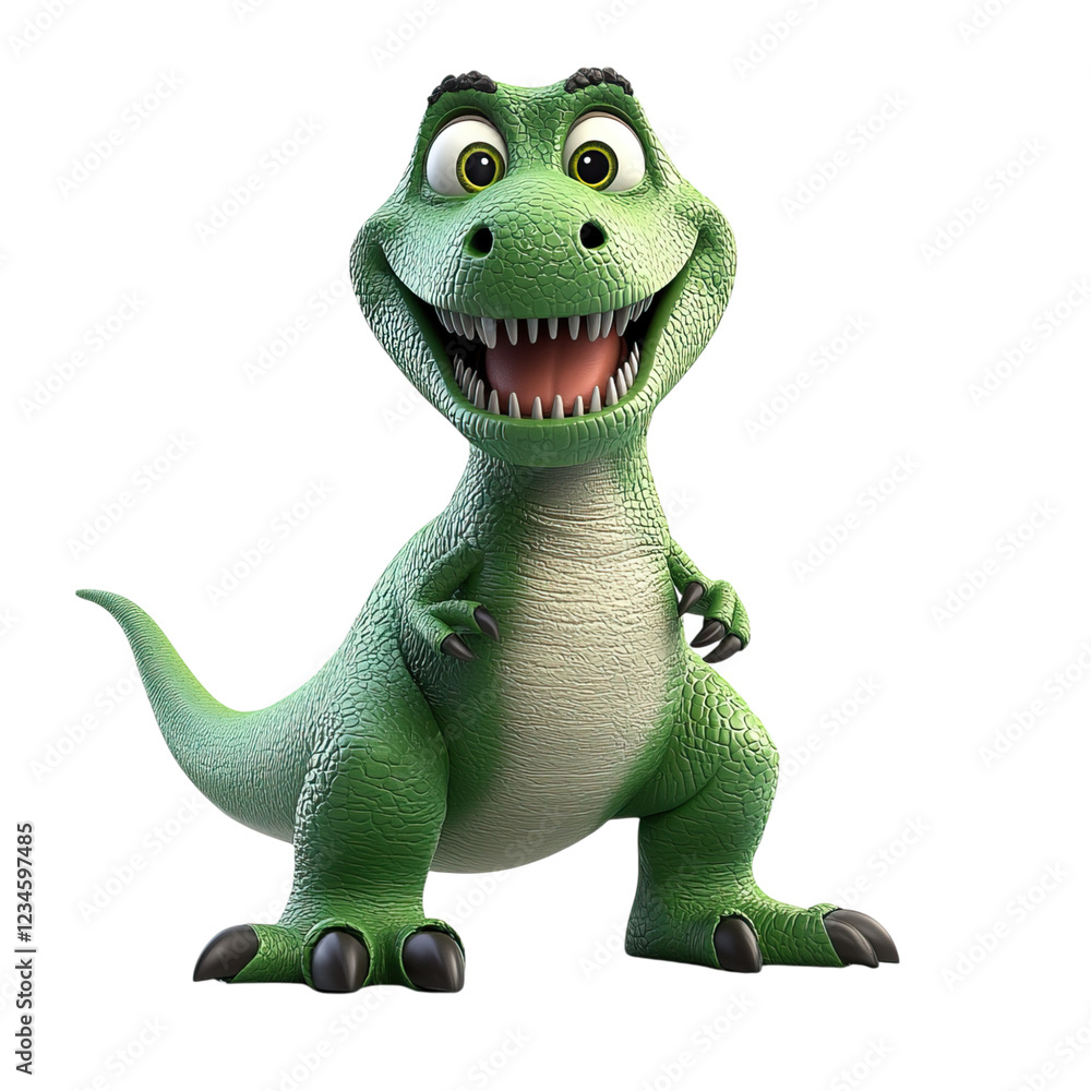 Fototapeta premium 3D illustration of a T-rex 