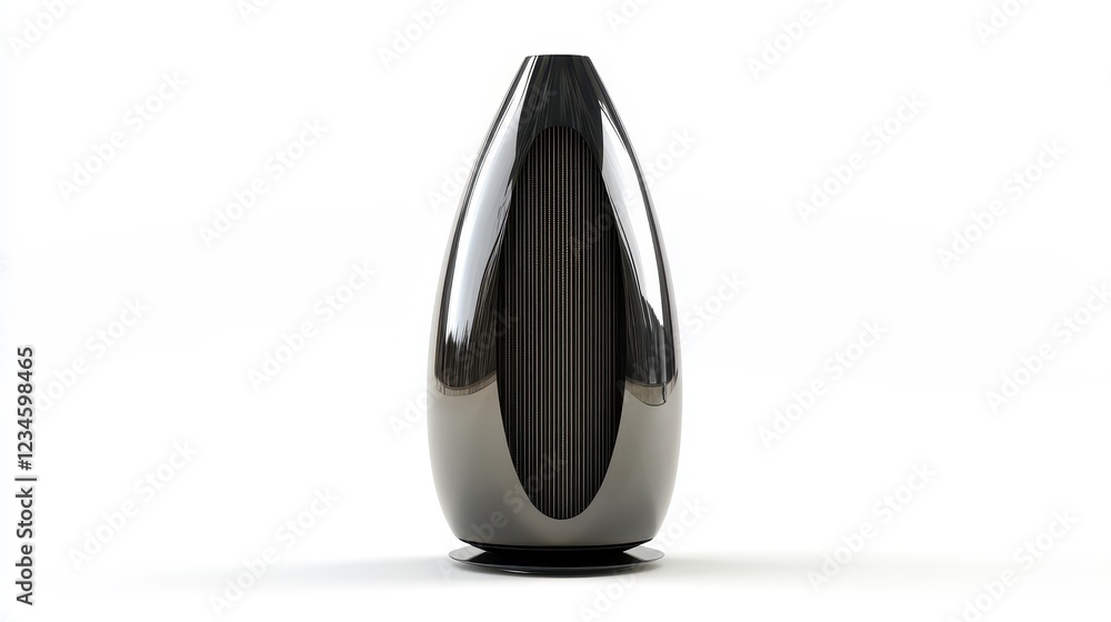 Modern Decorative Vase in Sleek Black Finish Modern Decorative Vase in Sleek Black Finish