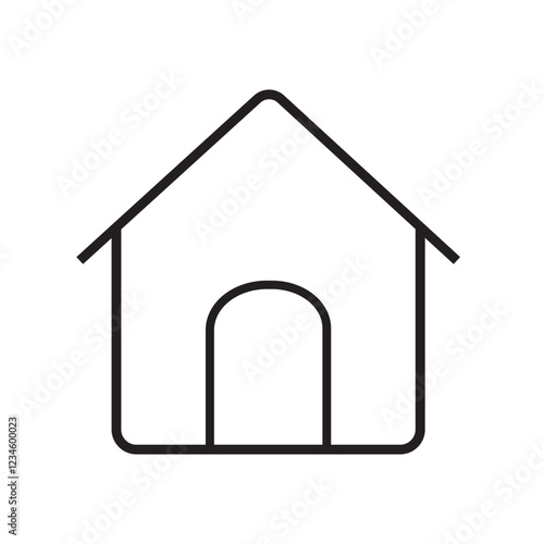 home icon on a white background