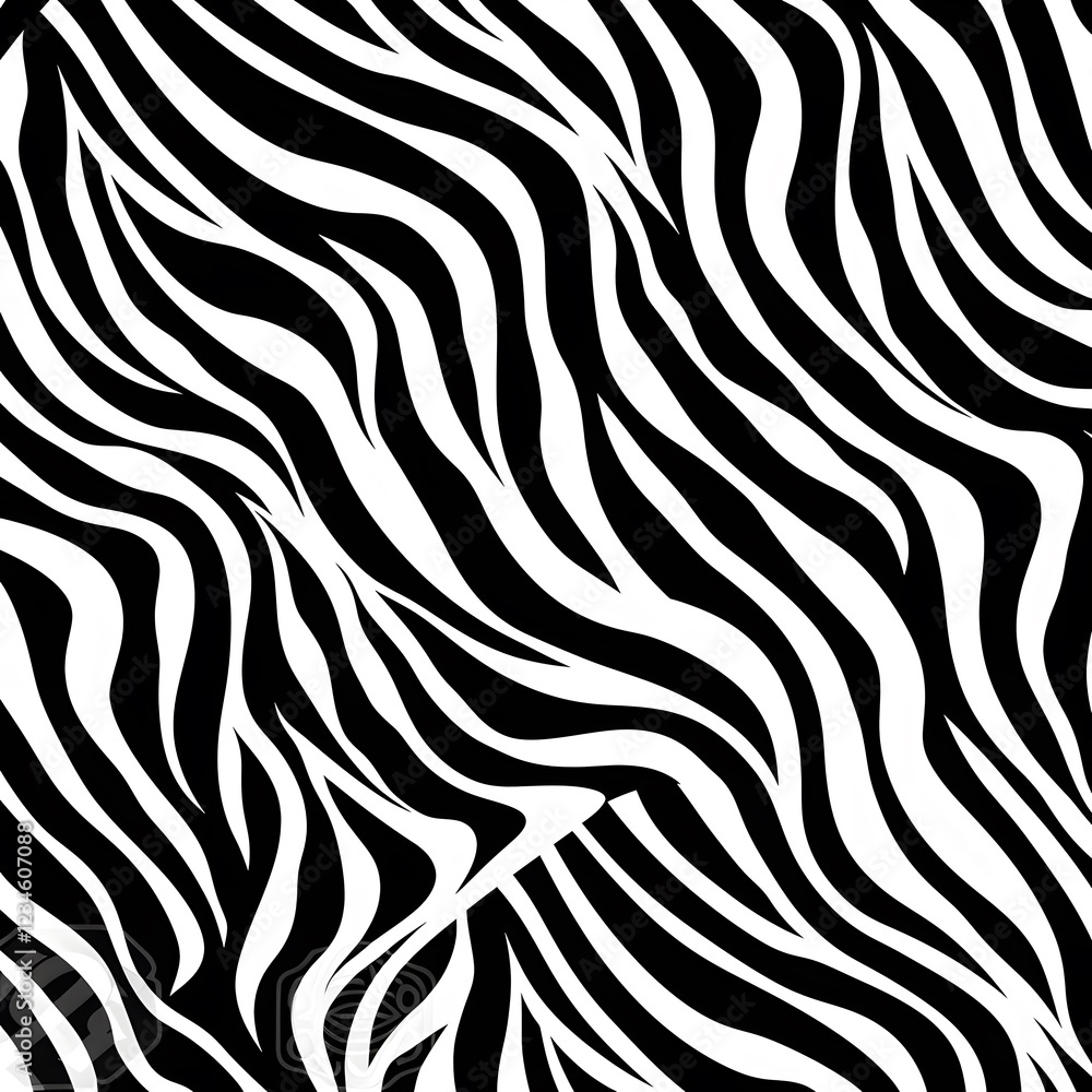 Abstract Zebra Stripe Pattern in Black and White Abstract Zebra Stripe Pattern in Black and White