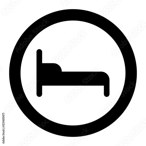 hotel sign glyph icon